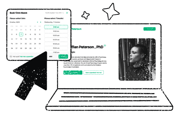 Professional website in one click for therapists